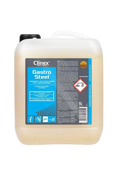 Clinex Steel, 5 liters, acid cleaning detergent for stainless steel surfaces ...