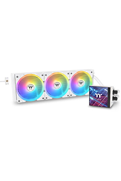 THERMALTAKE MAGFloe 360 ​​Ultra ARGB Sync AIO течен охладител, бял, Snow Edition