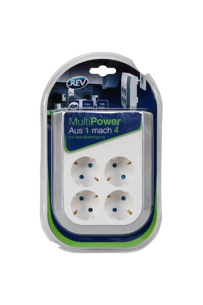 Rev Удължител за контакт MultiPower с 4 краища