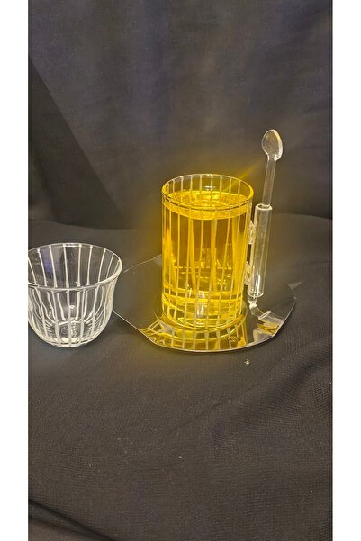 Keopsantique home Vertical Line Model 18-Piece Tea and Coffee Set with Spoon