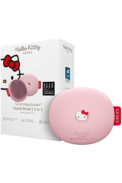 Geske 3-in-1 Face Cleaning Brush with App (Hello Kitty Pink)