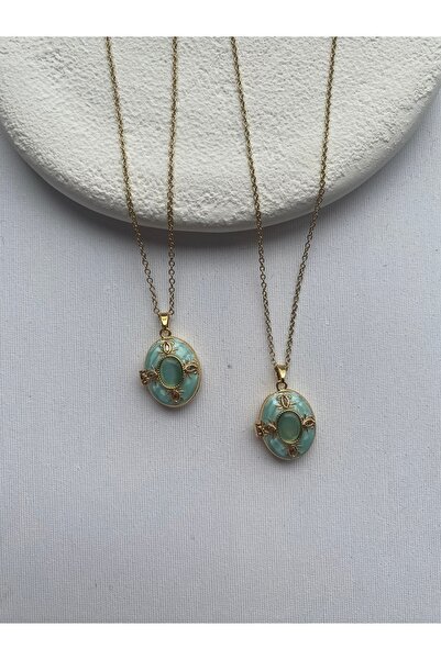 COLLECTİON Vintage Oval kapaklı Madalyon Kolye-anı kolyesi -fotoğraf koyulabilir