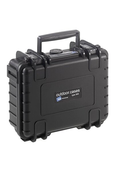 B&W Case/Bag Type 500 black with pre-cut foam insert