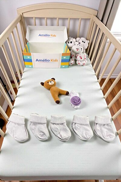 Amélio Kids Organic Cotton Unisex 5-Piece Boxed Premium Newborn Baby & Childr...