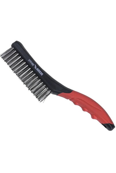 Generic Perie de sârmă, 4 rânduri, oțel inoxidabil, 260 mm, mâner bimaterial