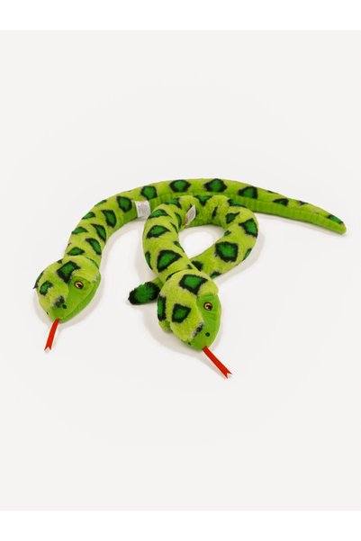 Pufu Toys لعبة وسادة على شكل ثعبان لطيف مقاس 100 سم باللون الأخضر