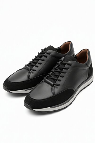 LUSIVE Genuine Leather Black Lace-Up Comfortable Casual Men's Shoes Luass28Al...
