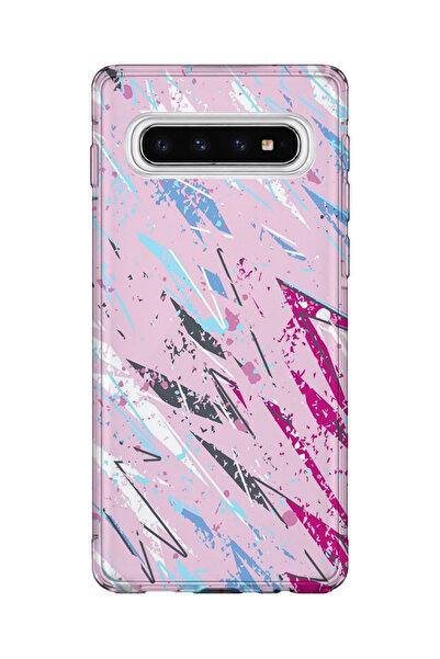 lelia حافظة هاتف شفافة مطبوعة متوافقة مع هاتف سامسونج جالاكسي S10 |   مجموعة ...