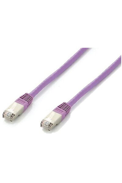 EQUIP Cablu de rețea Cat6A S/FTP 2xRJ45 15.00m violet plat. LSZH pungă de pol...