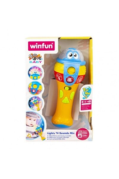 WINFUN Jucarie bebelusi Microfon cu sunte si lumini