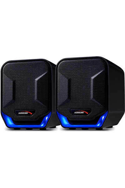 Audiocore Компютърни високоговорители 6W USB AC865B Син Черен