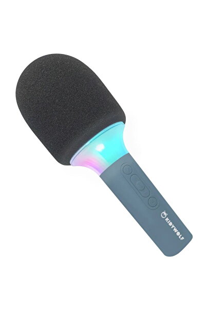 Kidywolf Microphone Bluetooth with Light blue