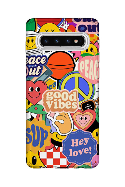 lelia حافظة هاتف شفافة مطبوعة متوافقة مع هاتف سامسونج جالاكسي S10 |   مجموعة ...