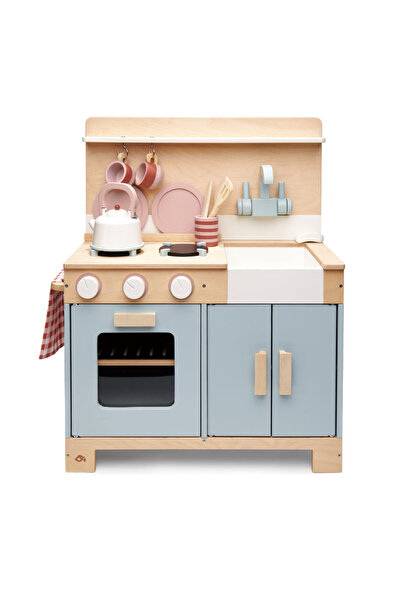 Tender Leaf Jucării - Bucătărie de casă din lemn, 16 piese