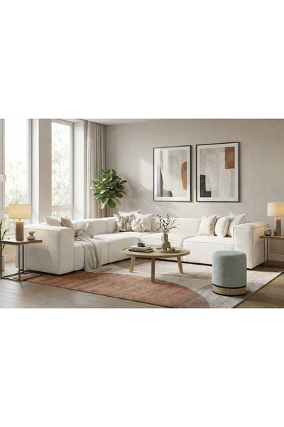 S Home Design Concept Frida 5 Modül Pofidik Modüler Kanepe L Köşe Koltuk Takı...