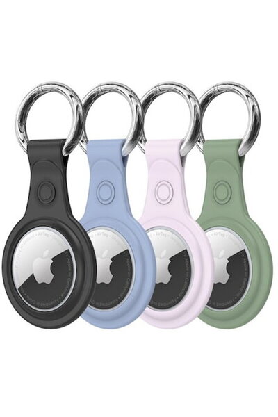 Dux Ducis Set de 4 huse rigide din silicon TPU pentru Apple AirTag