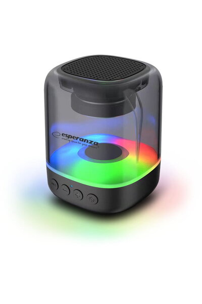 ESPERANZA Difuzor LED RGB BT FM EP154, negru, 3W