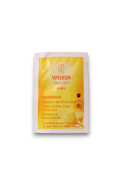 Weleda , Baby, Shower Gel & Shampoo 2-In-1, Calendula, 3 ml *Sample