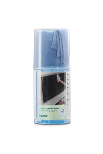 Hama Soluție de curățare a ecranului, spray + lavetă de curățare, 200 ml, TV ...