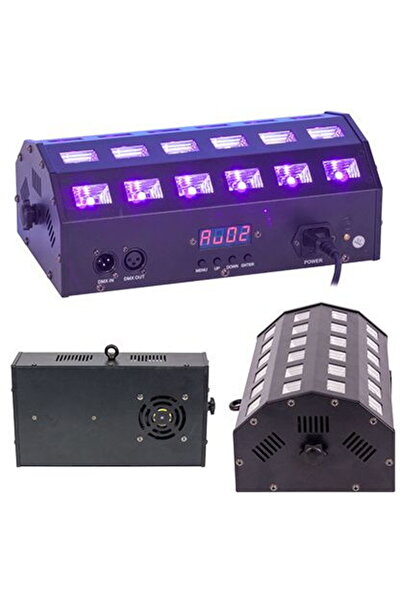 Ibiza Light Proiector LED 2 în 1 Alb și UV 24 x 3W cu DMX