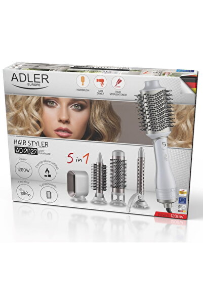 adler Uscător de păr și ondulator alb AD 2027