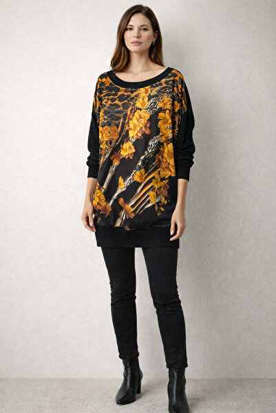 Kayra بلوزة تريكو منقوشة بالزهور من تووميل