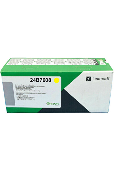 Lexmark Toner 24B7608, 12.000 de pagini, Program de returnare galben