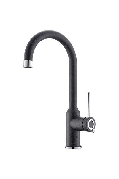 Metalac Baterie chiuvetă X Granit Classy Negru 340 x 222 mm/Inox