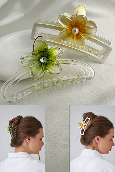 Modex Green Purple Clover Detail Double Clasp Buckle (11cm)