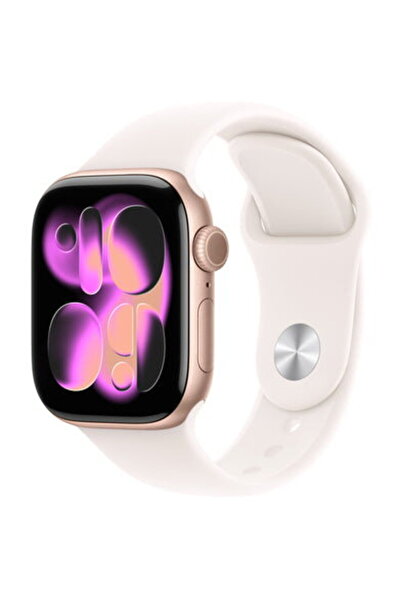 Apple Carcasă din aluminiu auriu roz de 42 mm pentru ceasuri seria 11 GPS+Cel...