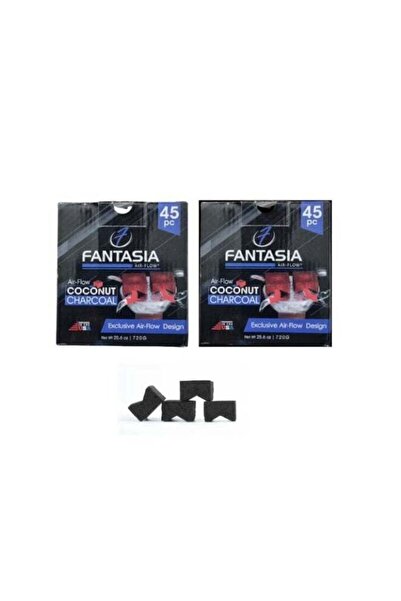 Fantasia Coconut Charcoal – Two Packs (2 × 45 Pieces)