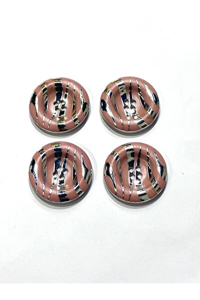 karantuhafiye Coat & Cardigan Button – Silver Metallized – 3.8 cm – Set of 4 ...