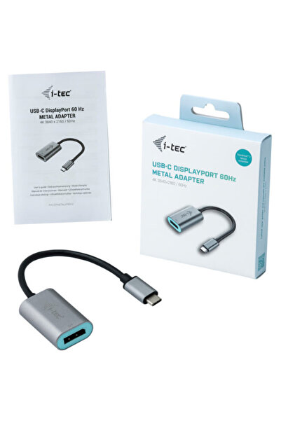 iTec Adaptor metalic USB-C la DisplayPort 60Hz 1x DisplayPort 4K Ultra HD