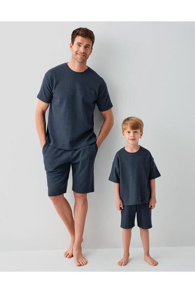 Rolypoly Комплект летни шорти от вафелна материя за баща и син - артикулите с...