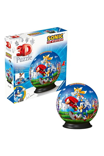RAVENSBURGER Puzzle 3D cu bilă Sonic Ariciul 72 de piese