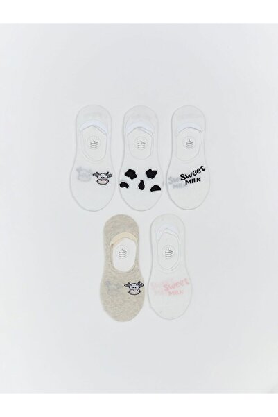 LC Waikiki Printed Women's Ballerina Socks 5 Pack