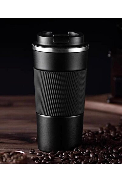 SEDOA Paslanmaz 304 Çelik Termos 500 ml Kaydırmaz Bardak Mug Kupa