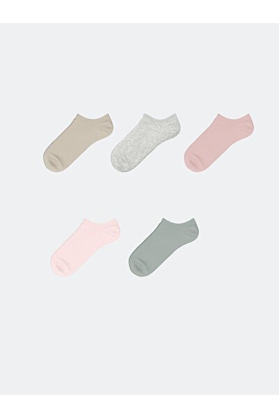 LC Waikiki Women's Plain Sneaker Socks 5 Pack