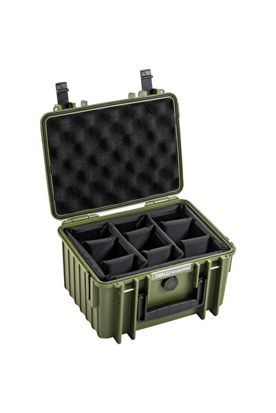 bw Outdoor Cases Type 2000 / Bronze green (divider system)