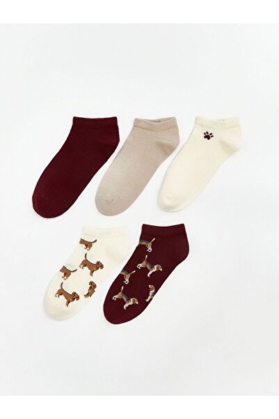 LC Waikiki Patterned Women's Booties Socks 5-Pack