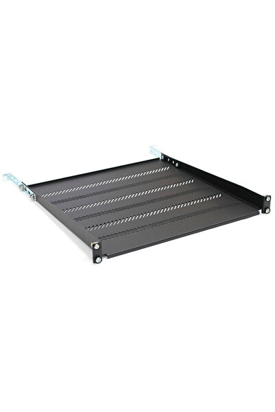 Assmann Raft pentru dulap negru 450mm 19" 483x450mm 1U cu suport reglabil