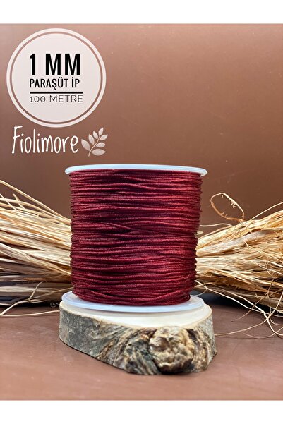 Fiolimore Κορδόνι Αλεξίπτωτου Κόκκινο Βουργουνδίας 1 χιλ. 1ης Ποιότητας (1 Κο...