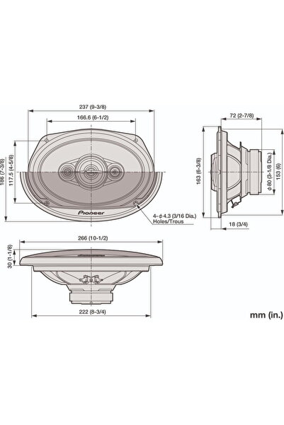 Pioneer TS-A 6961 F