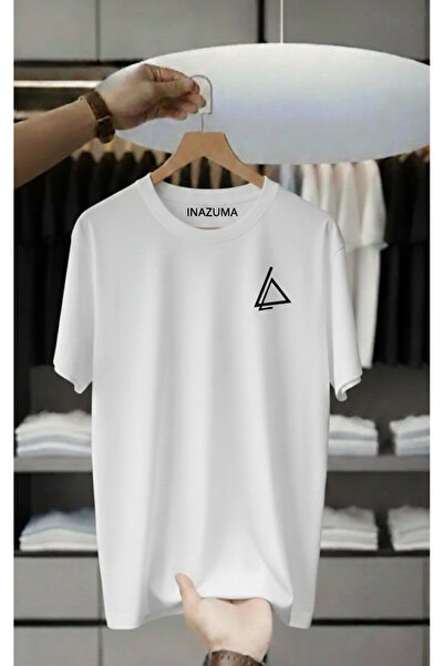İnazuma Outdoors Unisex Oversize Printed Cotton Crew Neck Short Sleeve White ...