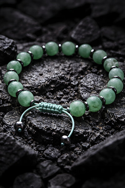 NBS Beautiful Naturel Stones Women's Men's Aventurine Natural Stone Design Ad...