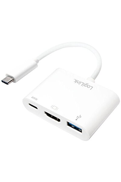LogiLink Adaptor USB3.2 Gen1 Tip-C > HDMI+USB-A+USB-C 60W PD