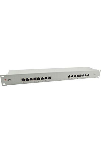 EQUIP Patchpanel 16x RJ45 Cat6 19" 1HE Gri