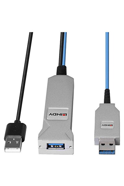 LİNDY Cablu de fibră optică USB 3.0 de 30 m