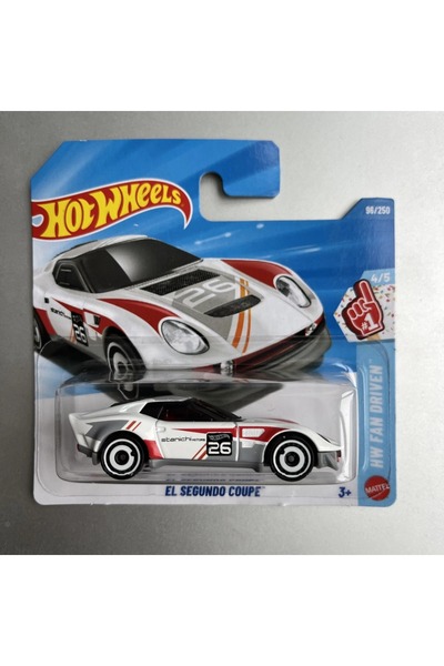 HOT WHEELS El Segundo Coupe 96/250 4/5 HW Fan Driven 2026 Beyaz Kırmızı Yarış...
