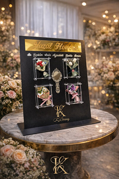 SHOOP Küçük çiçek otomatı hediyelik 4 lü